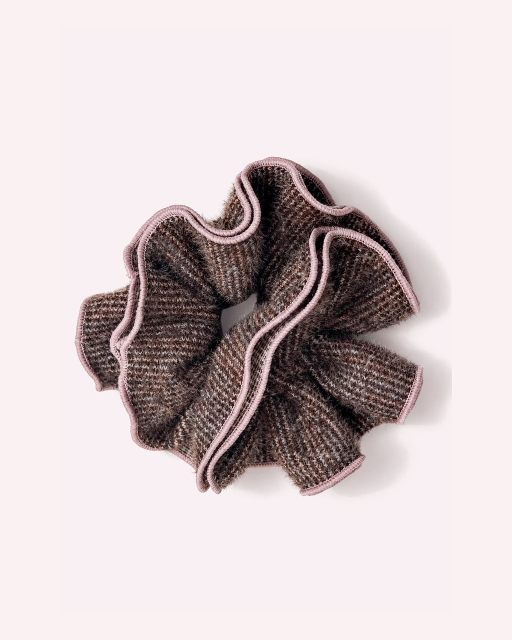 Handmade Tweed Petal Scrunchie