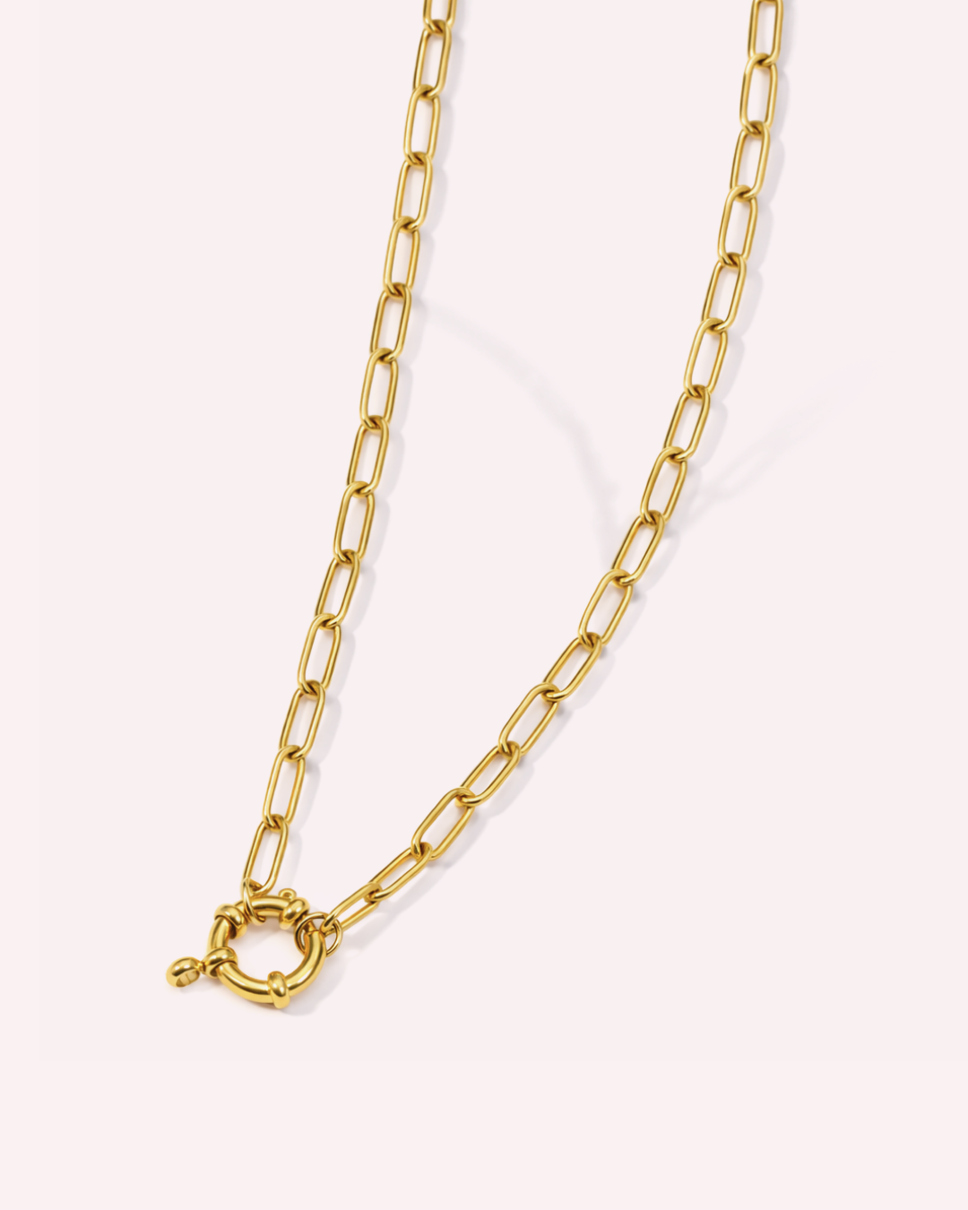 Anchor Clasp Paperclip Chains - Charms Necklace