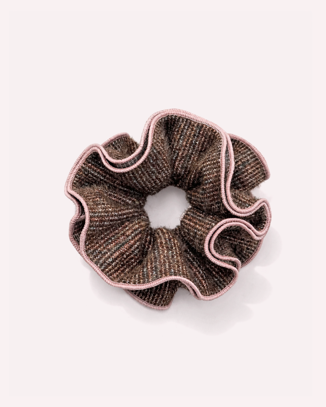 Handmade Tweed Petal Scrunchie