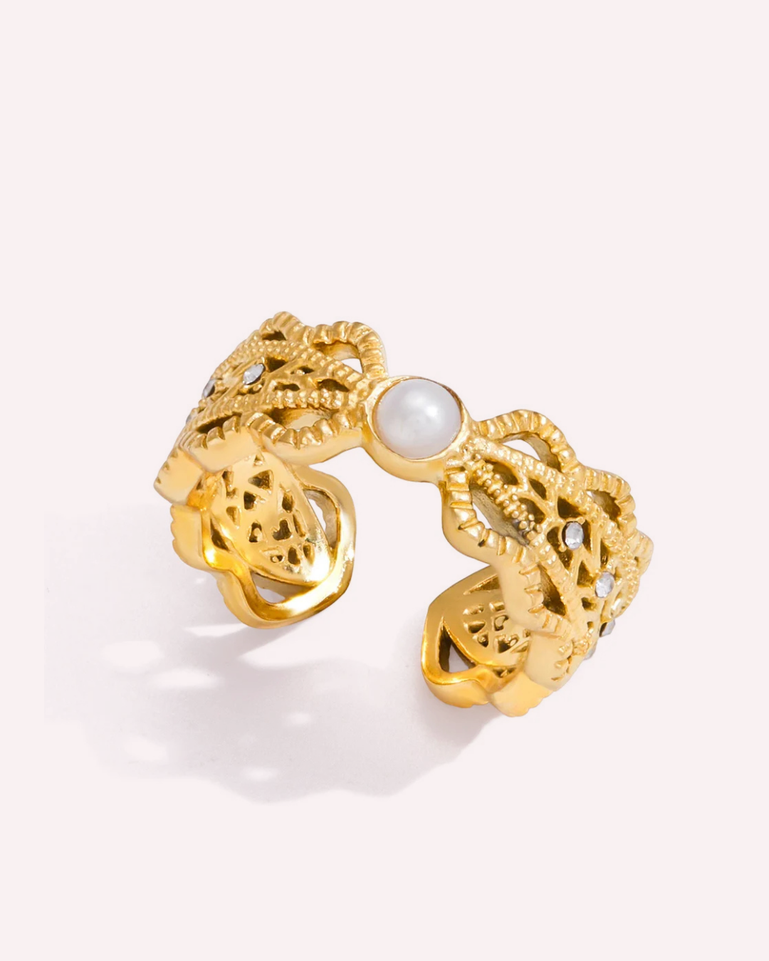 Vanessa Pearl Lace Ring