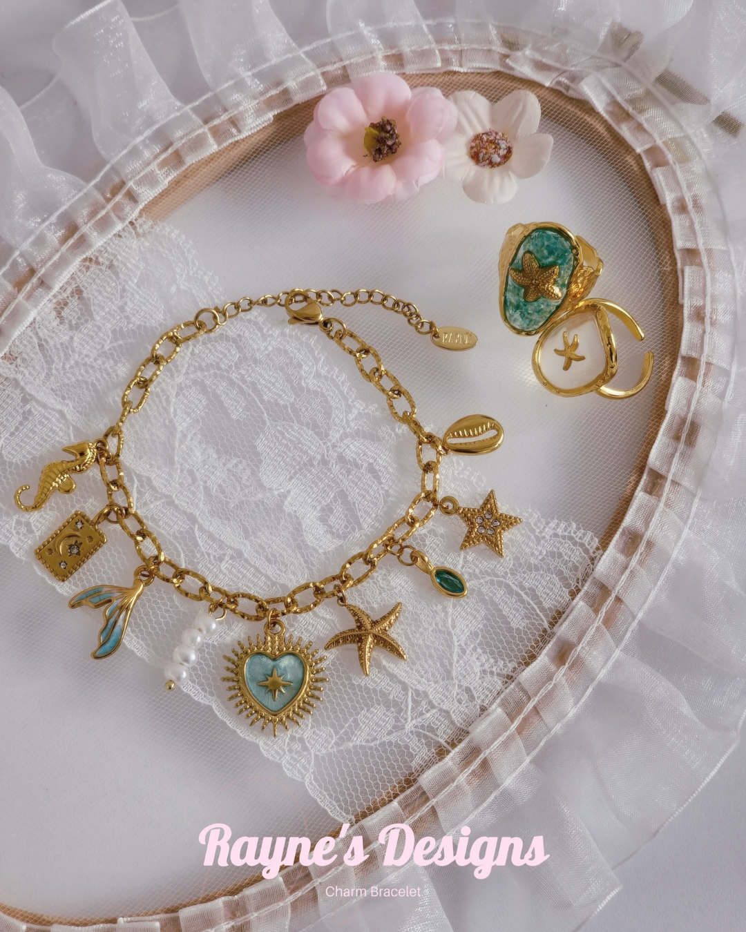 Summer Fun Charms Bracelet - Raynes's Designs