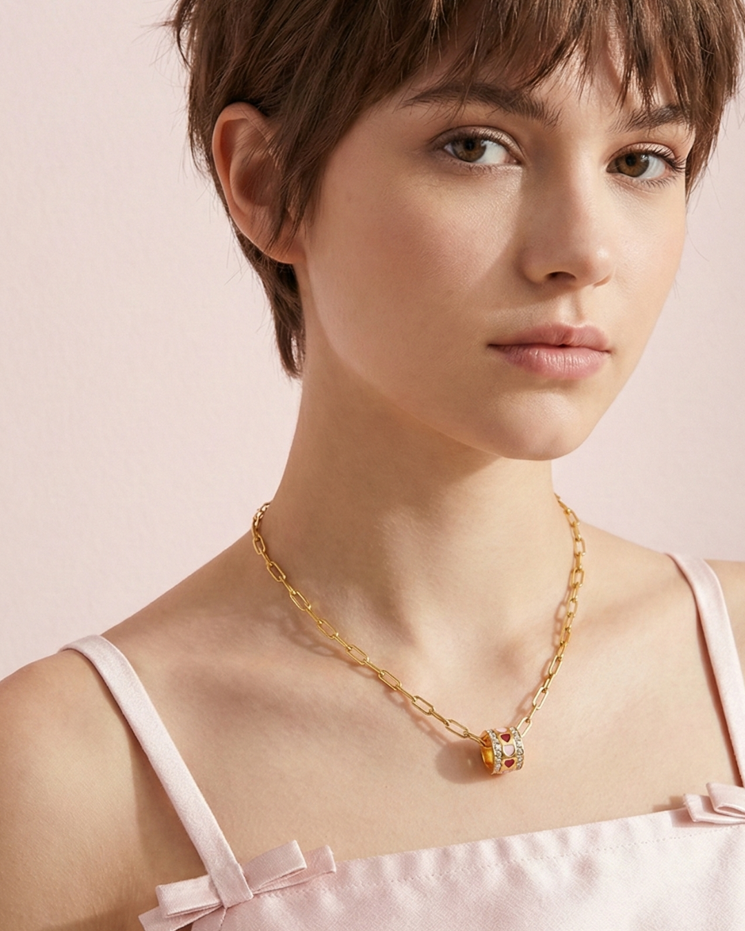 Heart Charm Chain Necklace