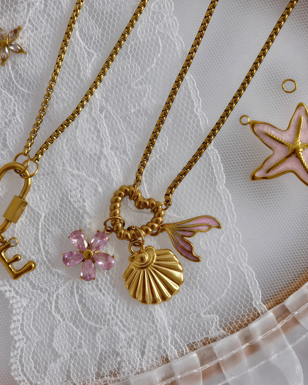 Love Chains - Charms  Necklace