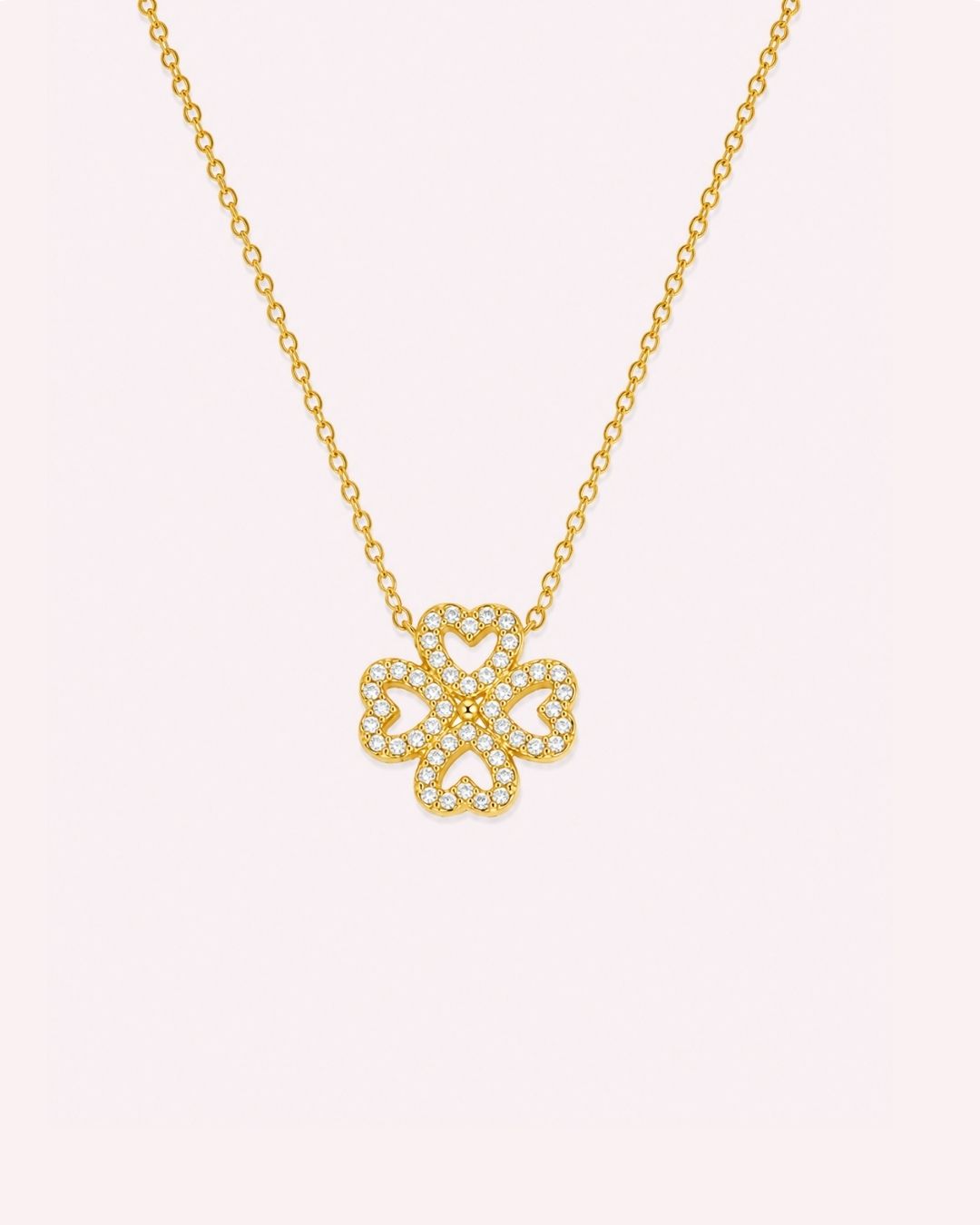 Crystal Clover Necklace