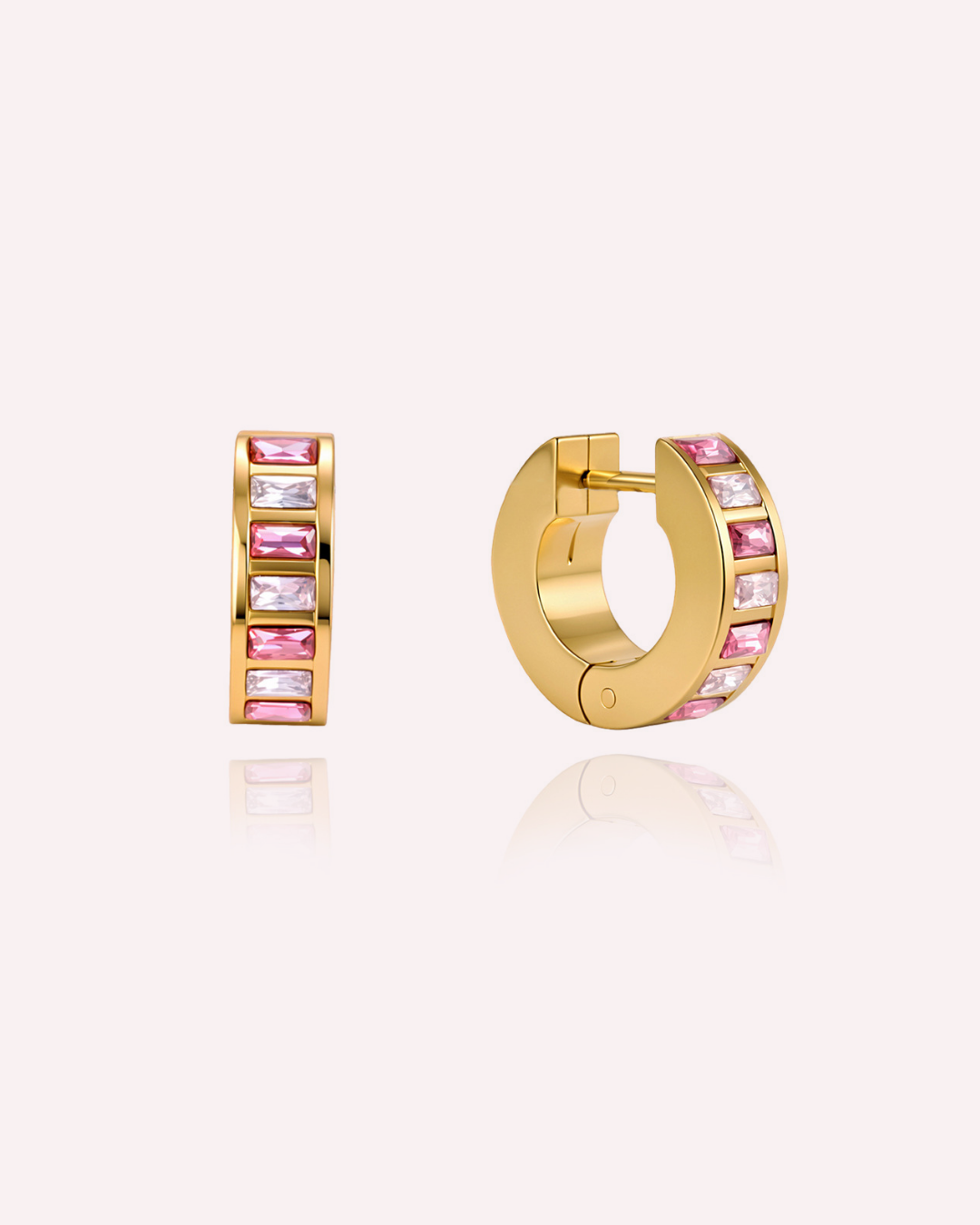 Rose Baguette Earring