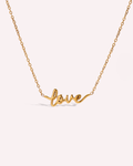 Script Love Chain Necklace
