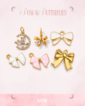 Bow & Butterflies Charms