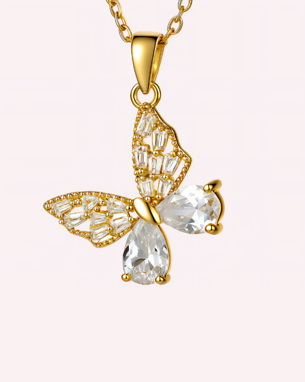Crystal Butterfly Necklace
