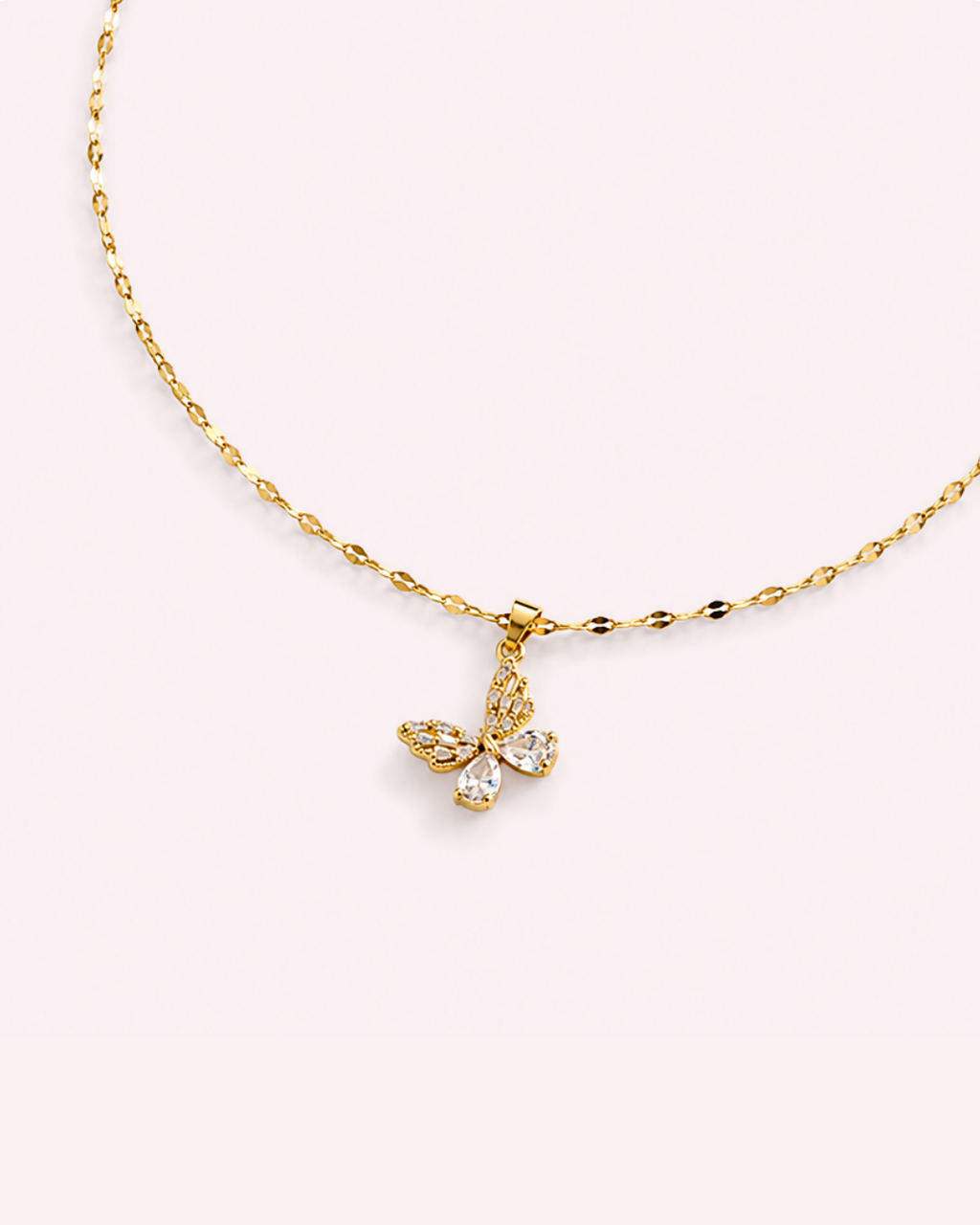 Crystal Butterfly Necklace