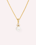Seren Pearl & CZ Drop Necklace