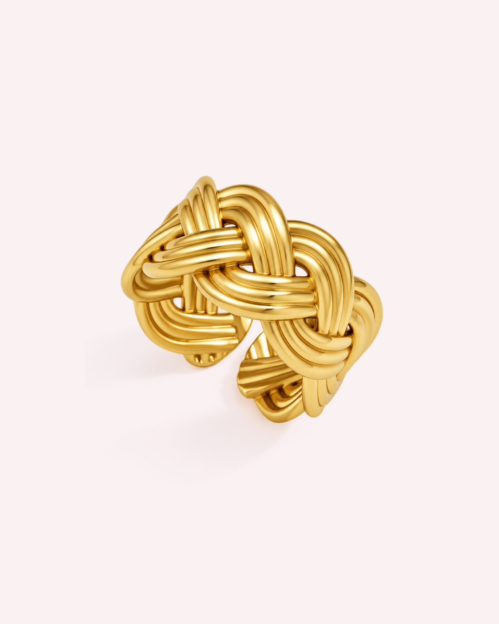 Natte Knot Open Ring