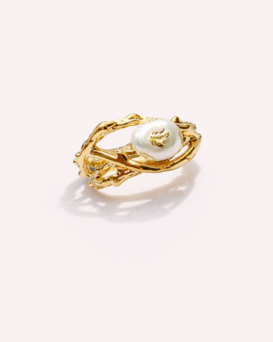 Sienna Pearl Nest Ring
