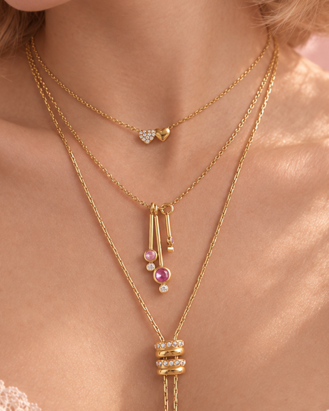 Ruby Drop Necklace