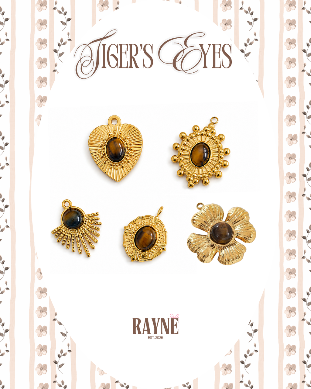 Tiger's Eyes Charms