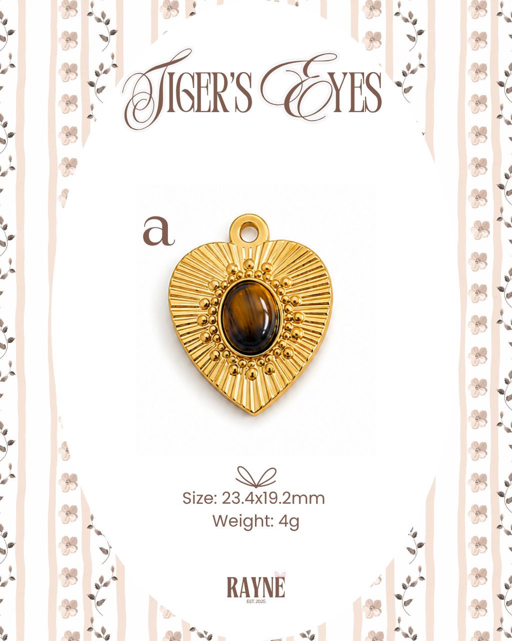 Tiger's Eyes Charms