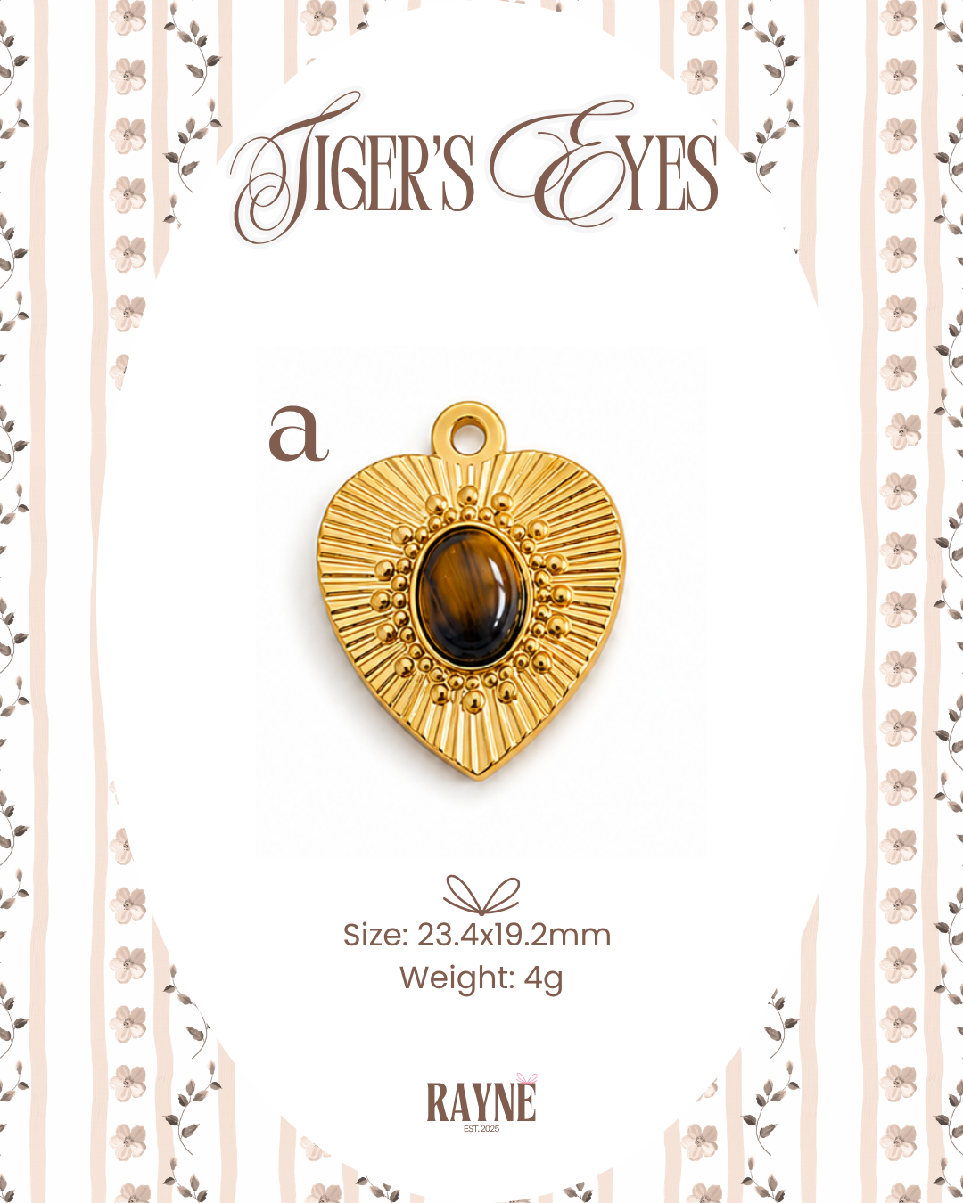 Tiger's Eyes Charms
