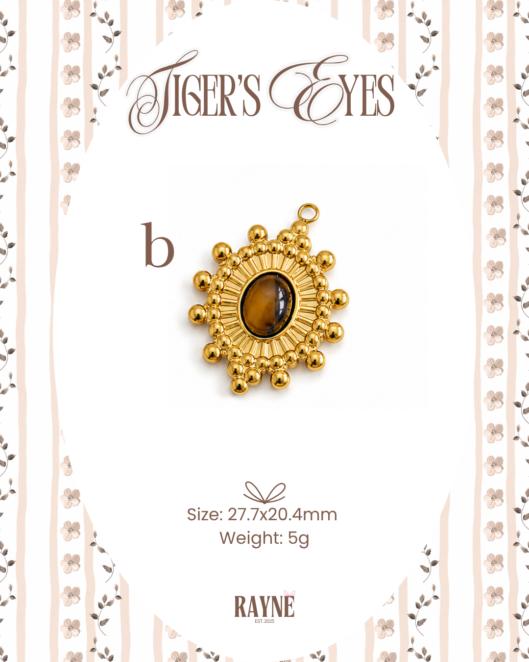 Tiger's Eyes Charms