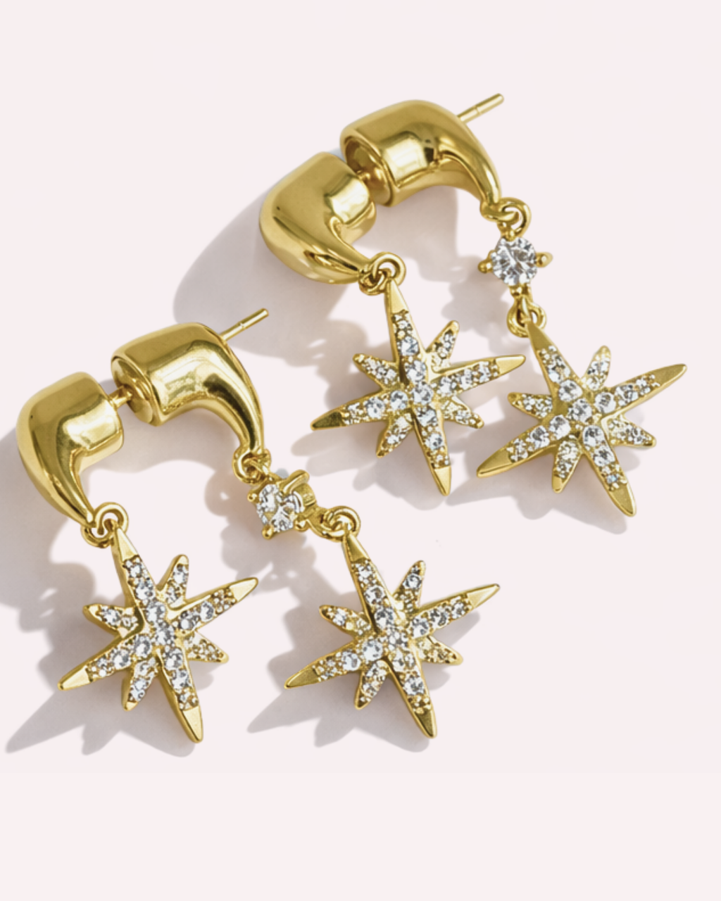 North star Dangle Earrings