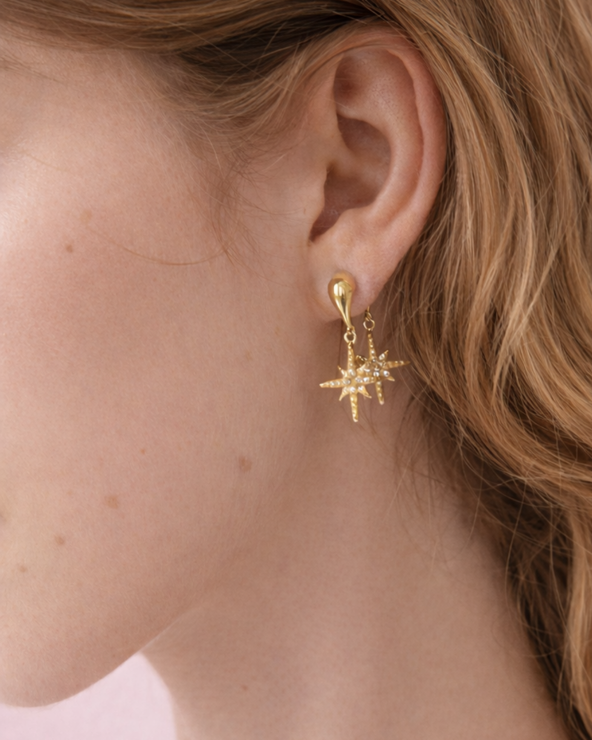 North star Dangle Earrings