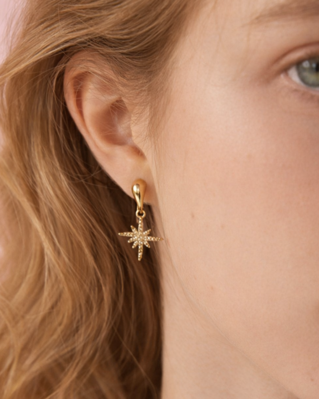 North star Dangle Earrings