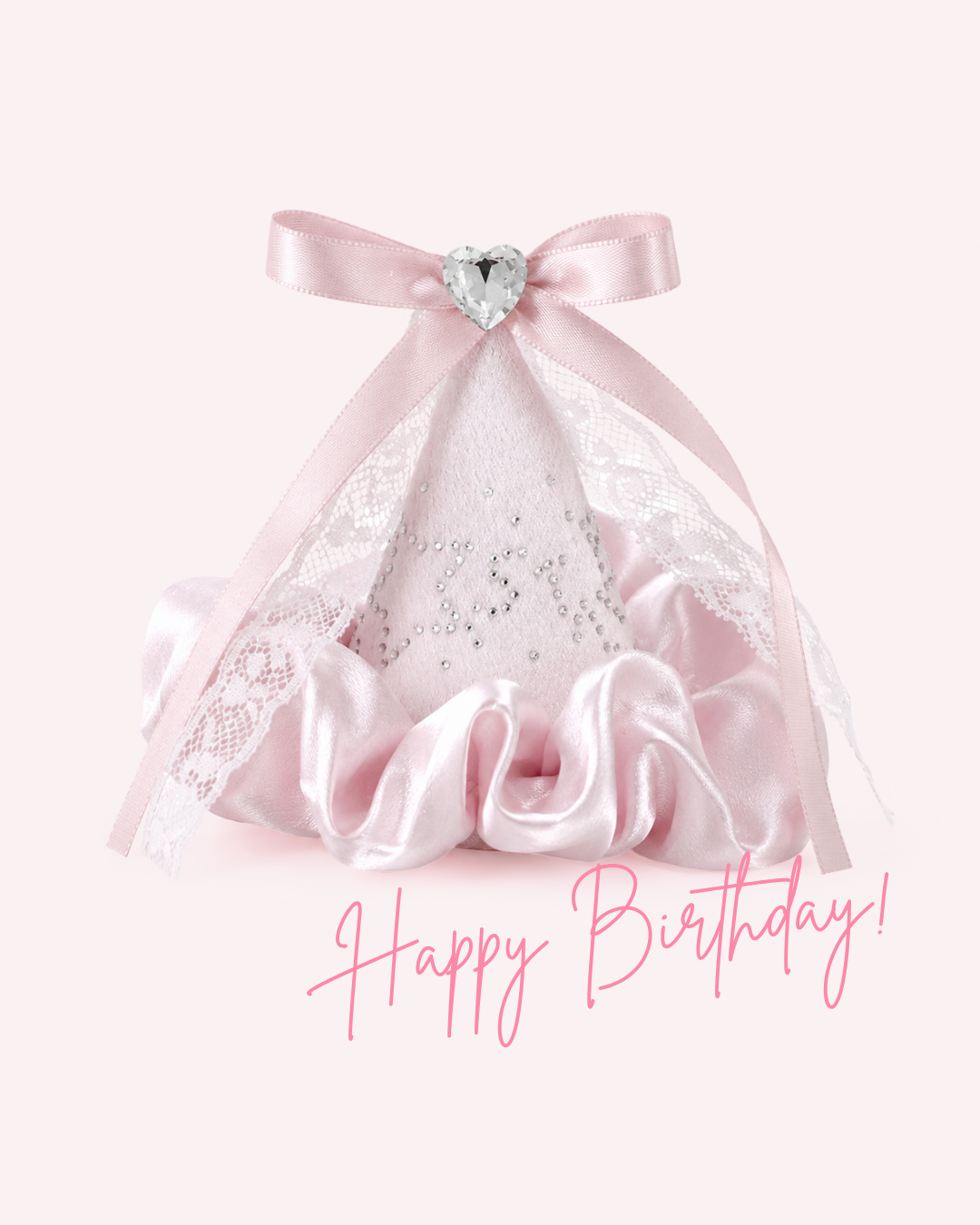 Lace Birthday Hat Hair Clip