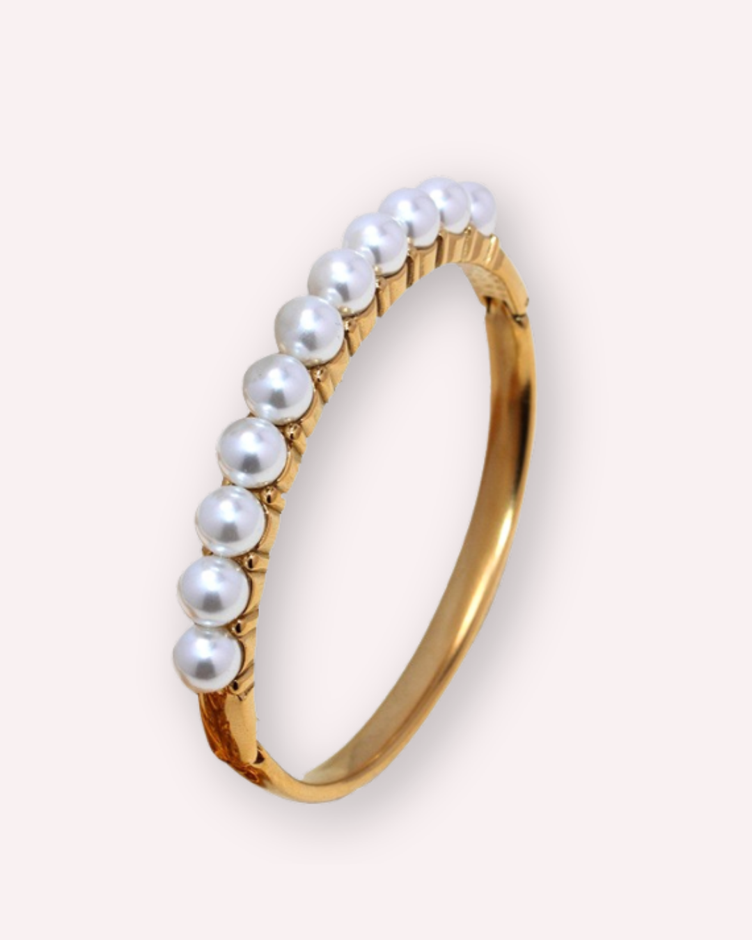 Pearl Gold Open Bangle