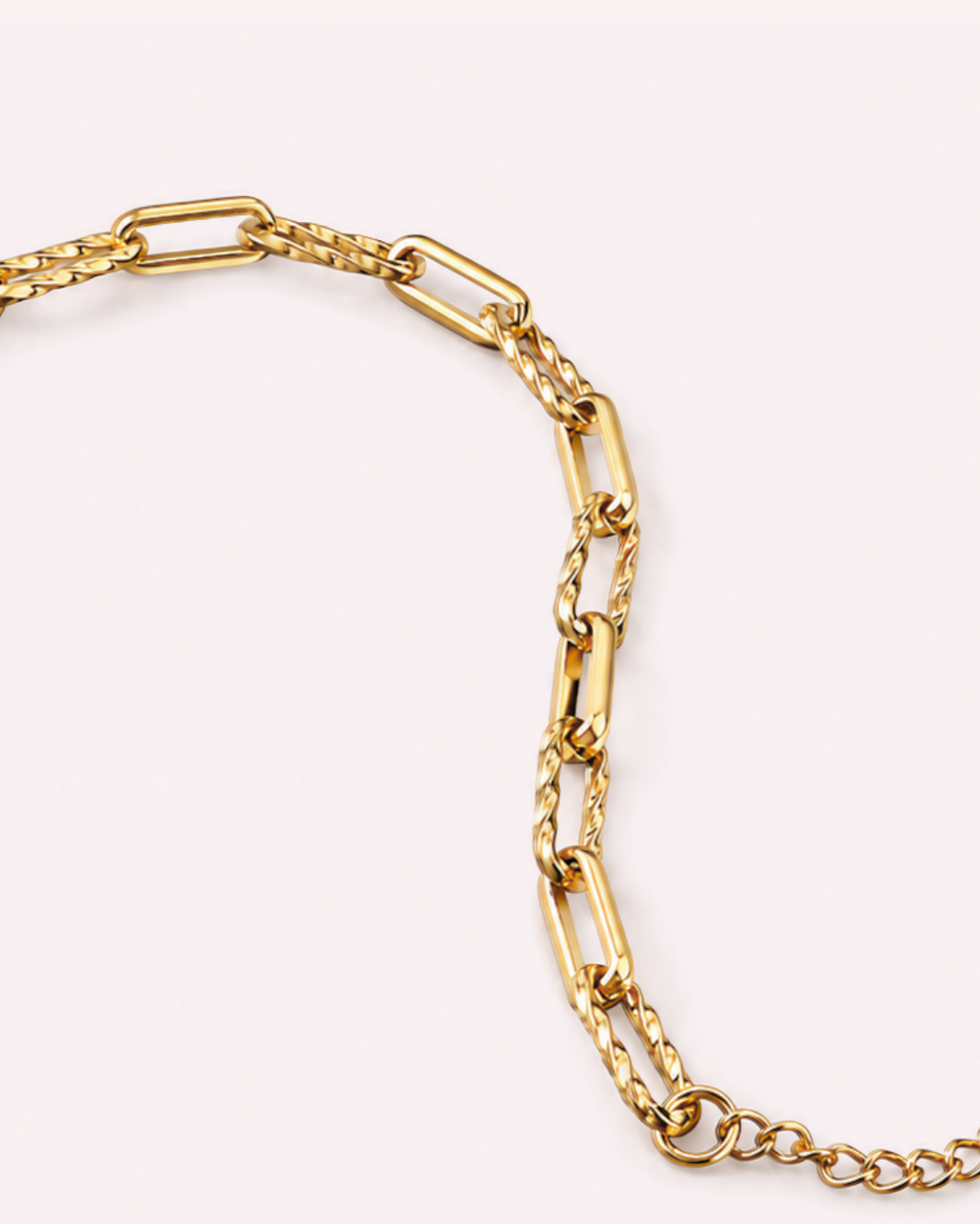 Twisted Paperclip Bracelet Chain
