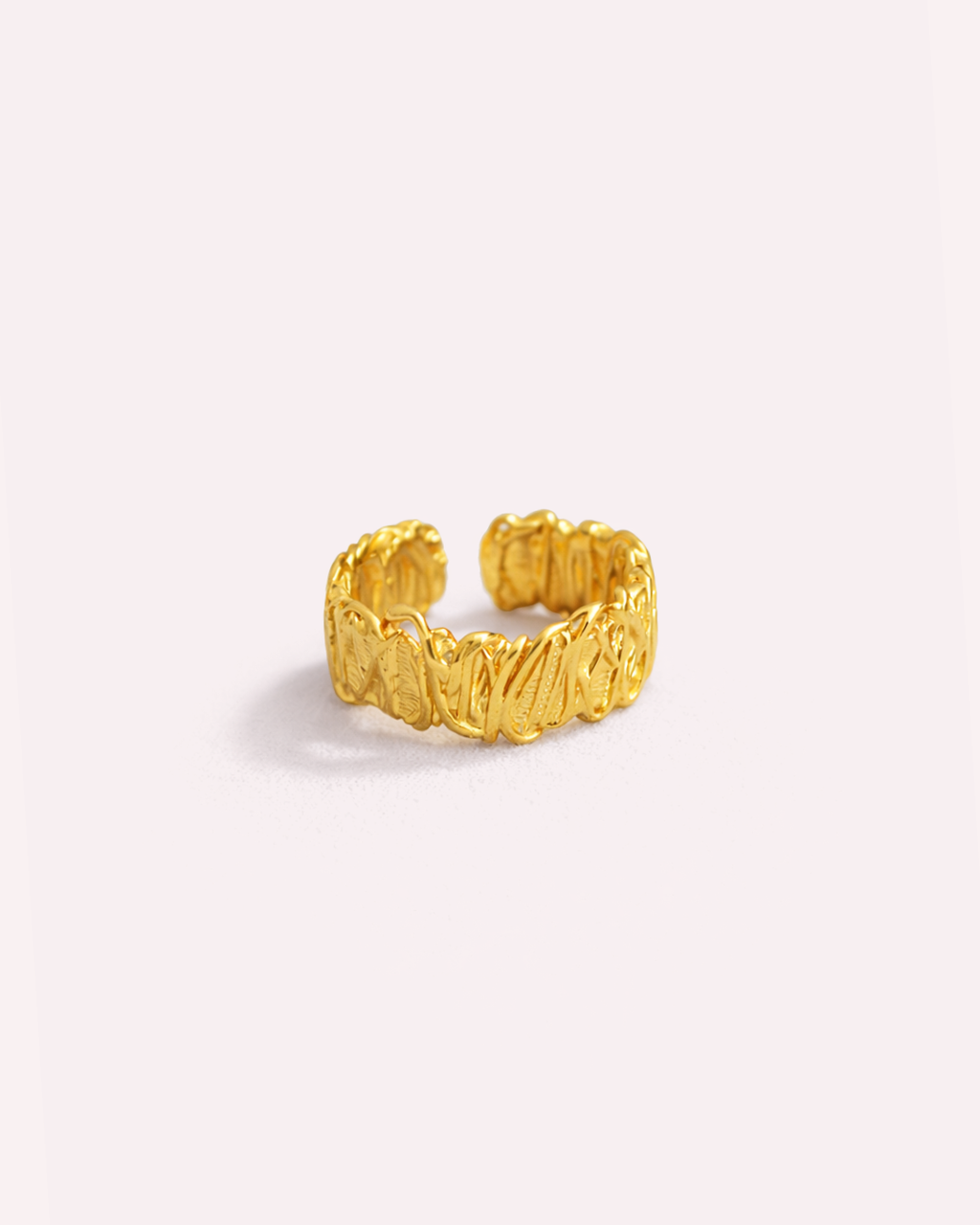 Karlie Textured Sculptural Ring