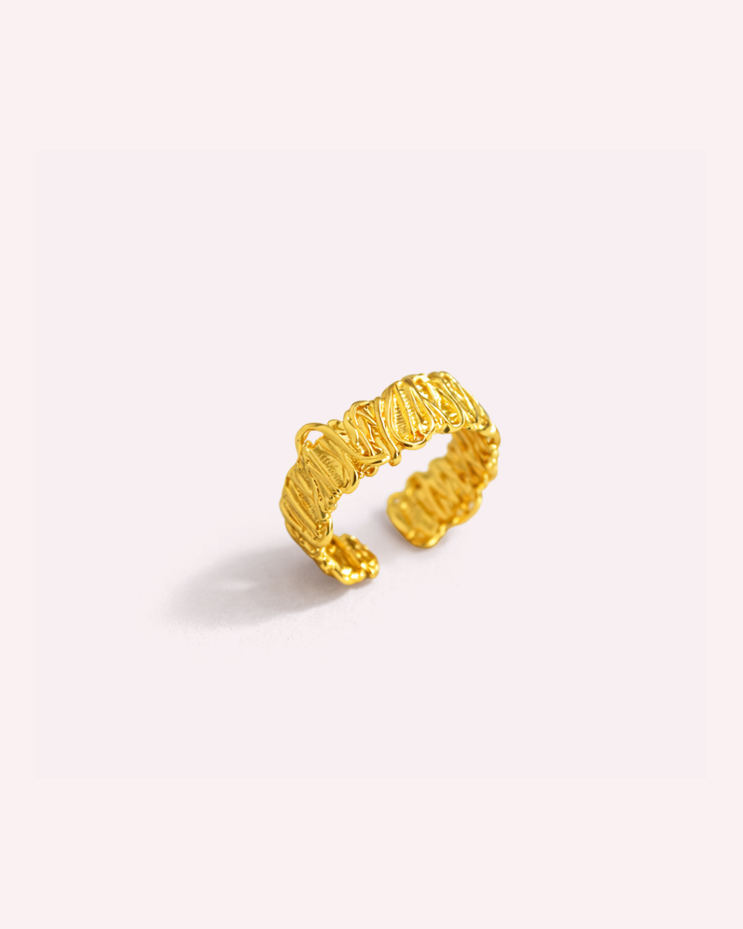 Karlie Textured Sculptural Ring