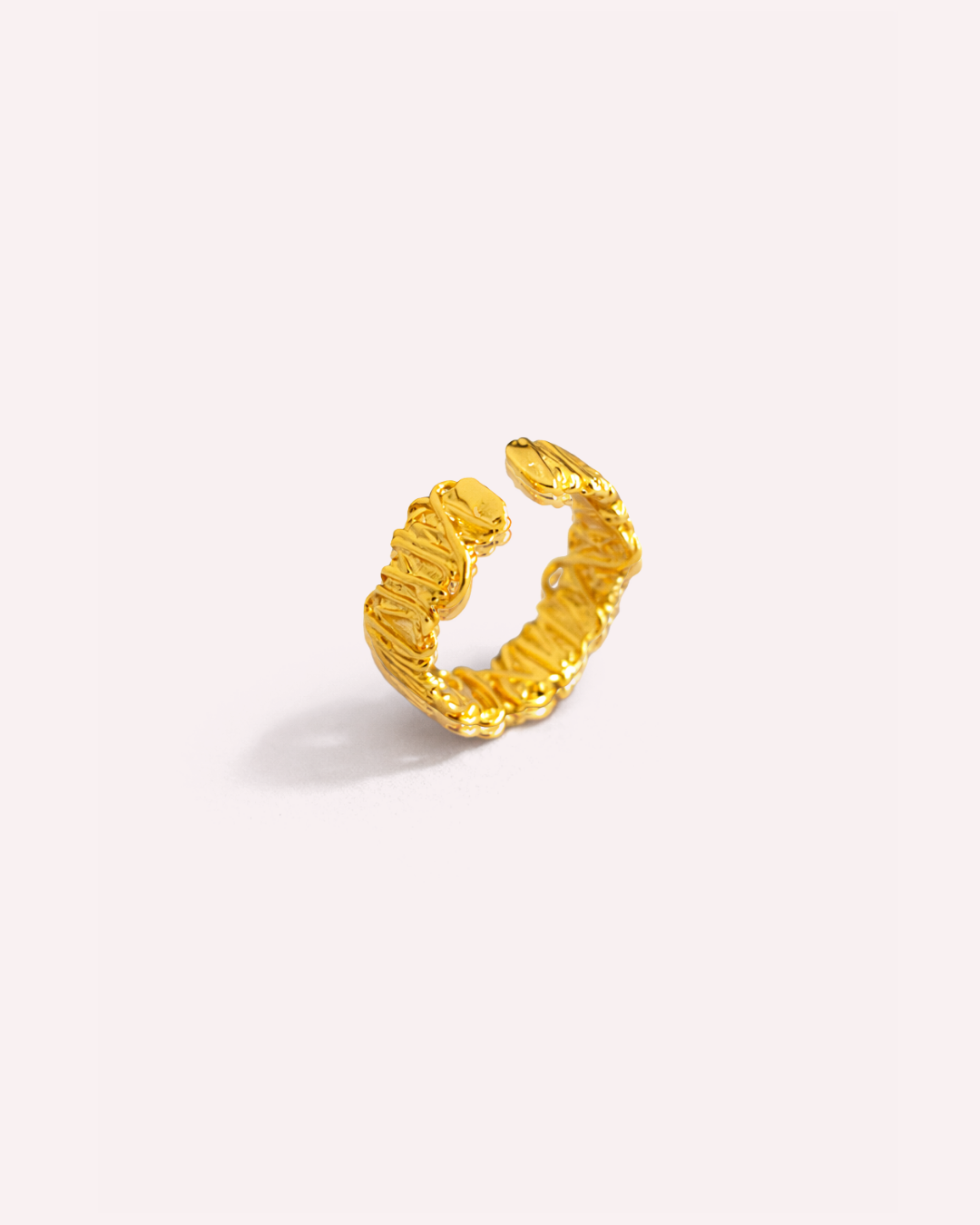 Karlie Textured Sculptural Ring