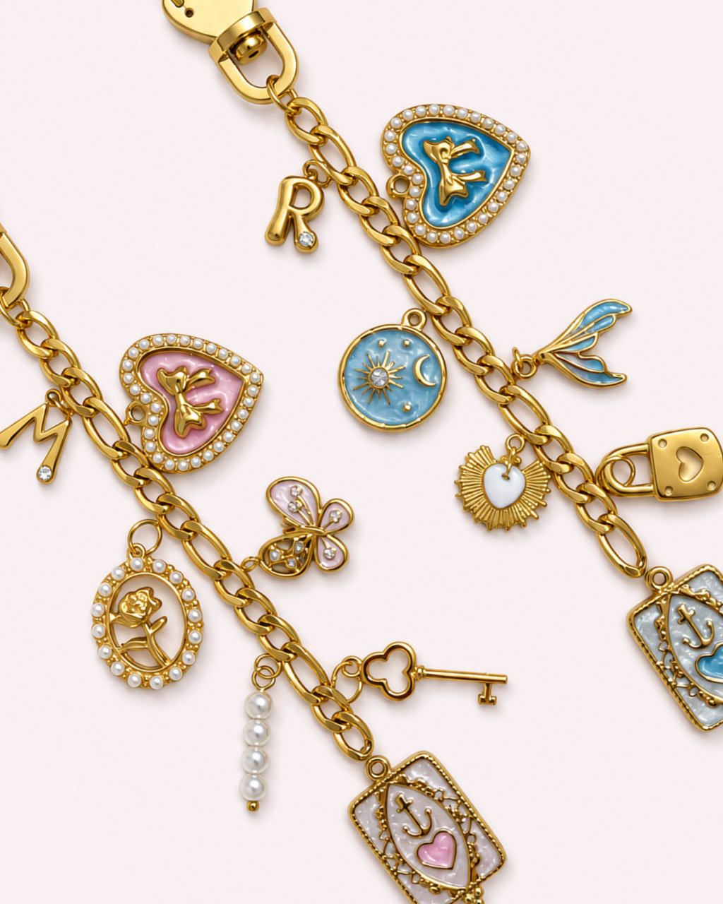 Gold Chain Bag Charm