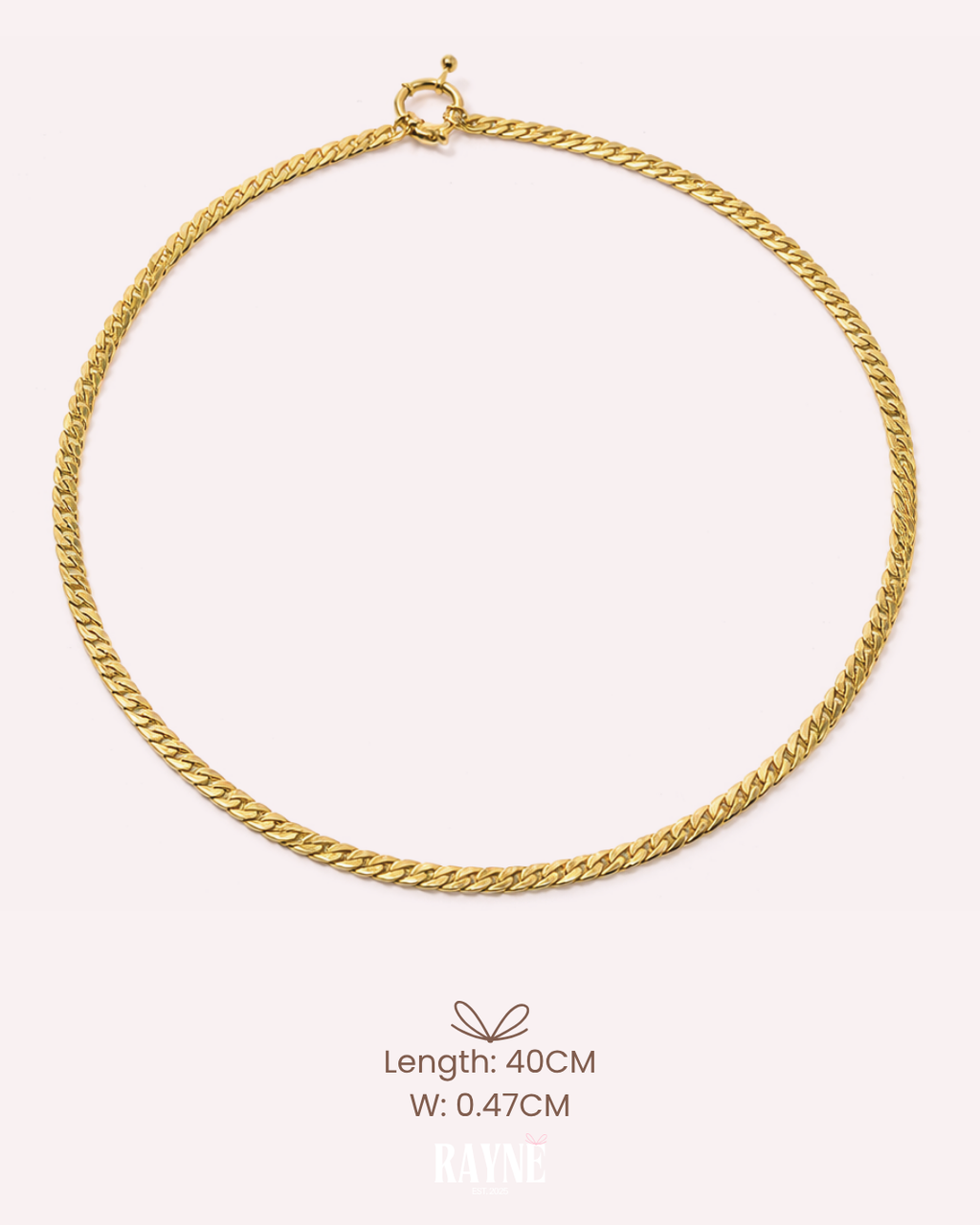 Anchor Clasp Wheat Chains - Charms  Necklace