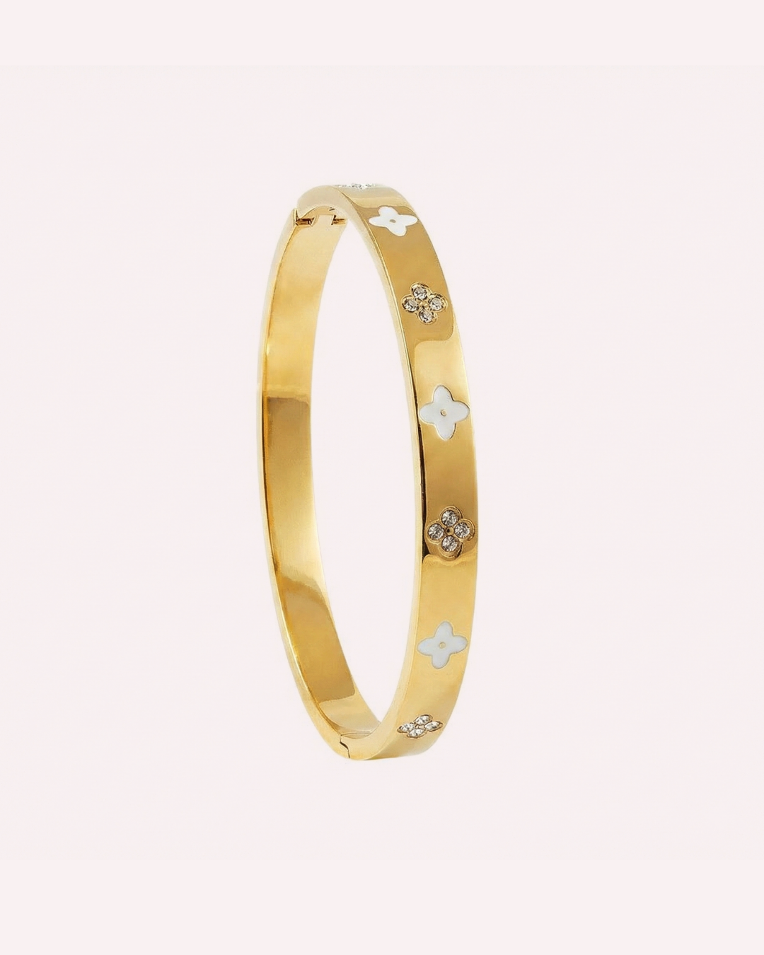 Hallie Clover Gold Bangle