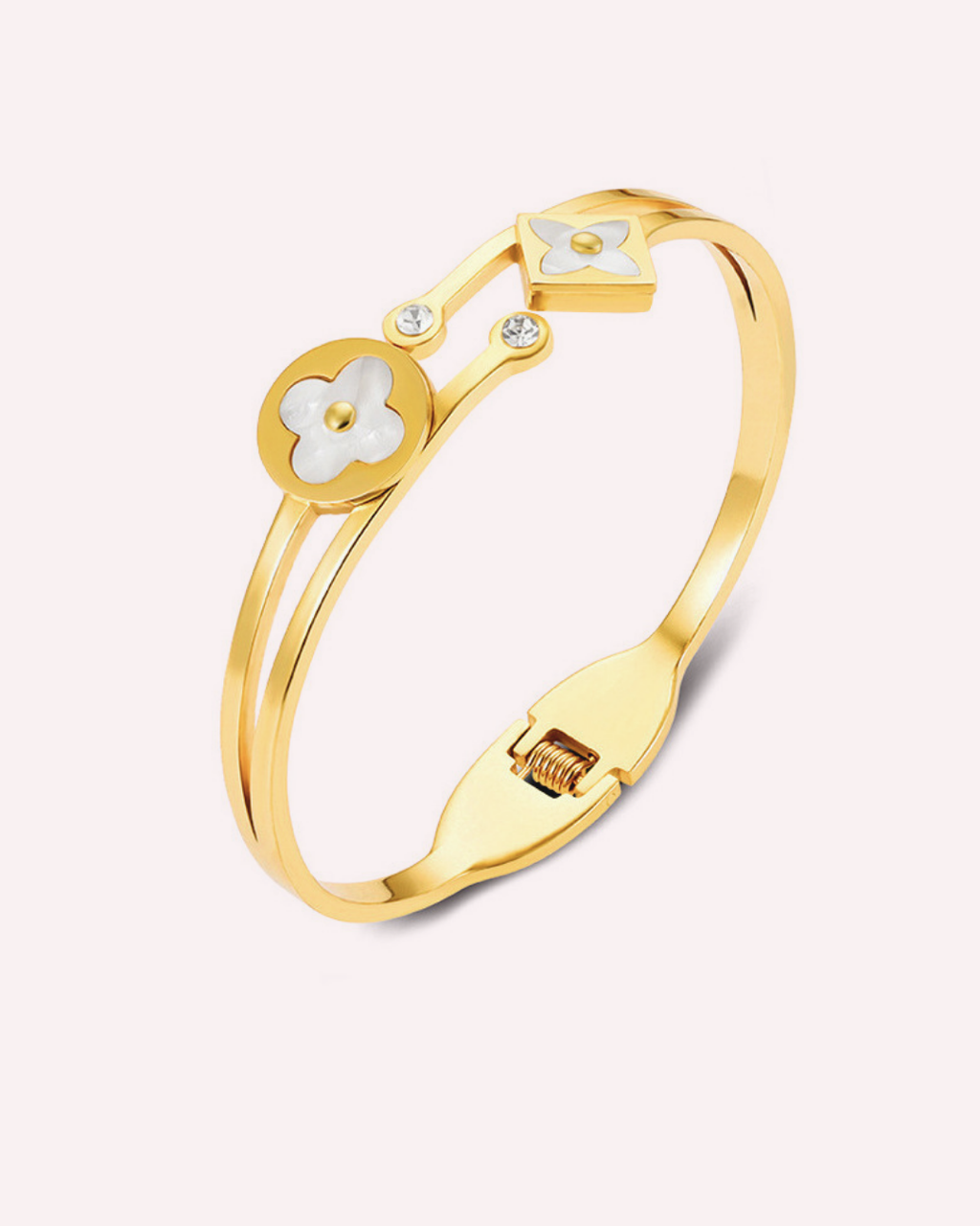 Florence Clover Charm Bangle