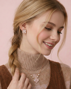 Alissa Pink Blossom Crystal Necklace