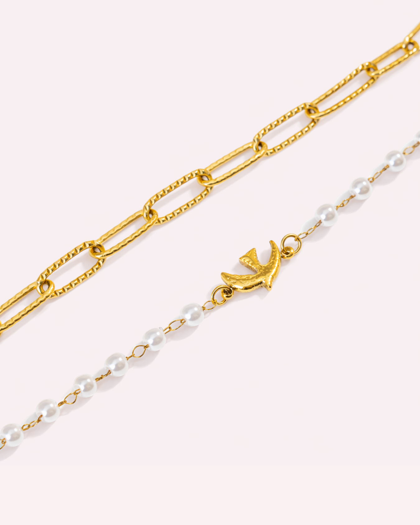 Teresa Layered Pearl Chain Bracelet