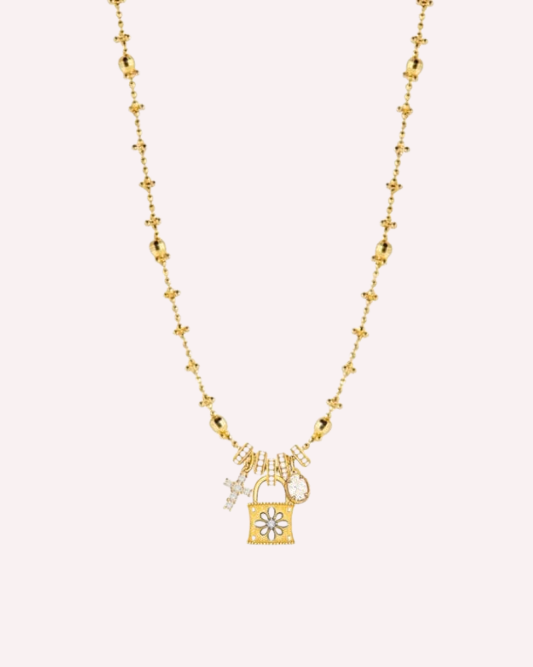 Rennes Charm Lock Necklace