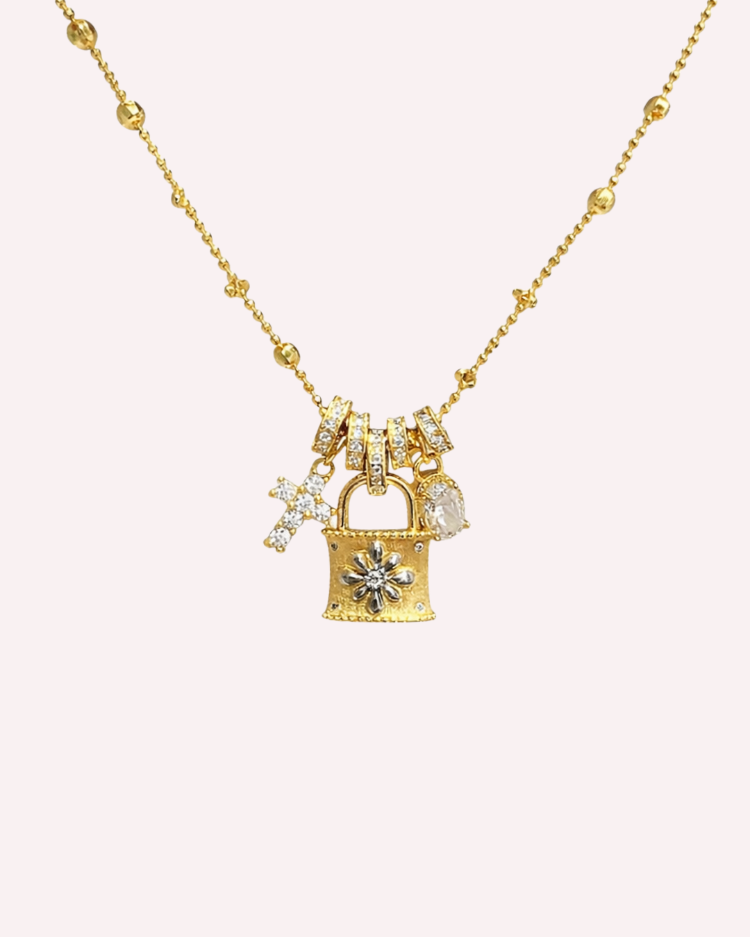 Rennes Charm Lock Necklace