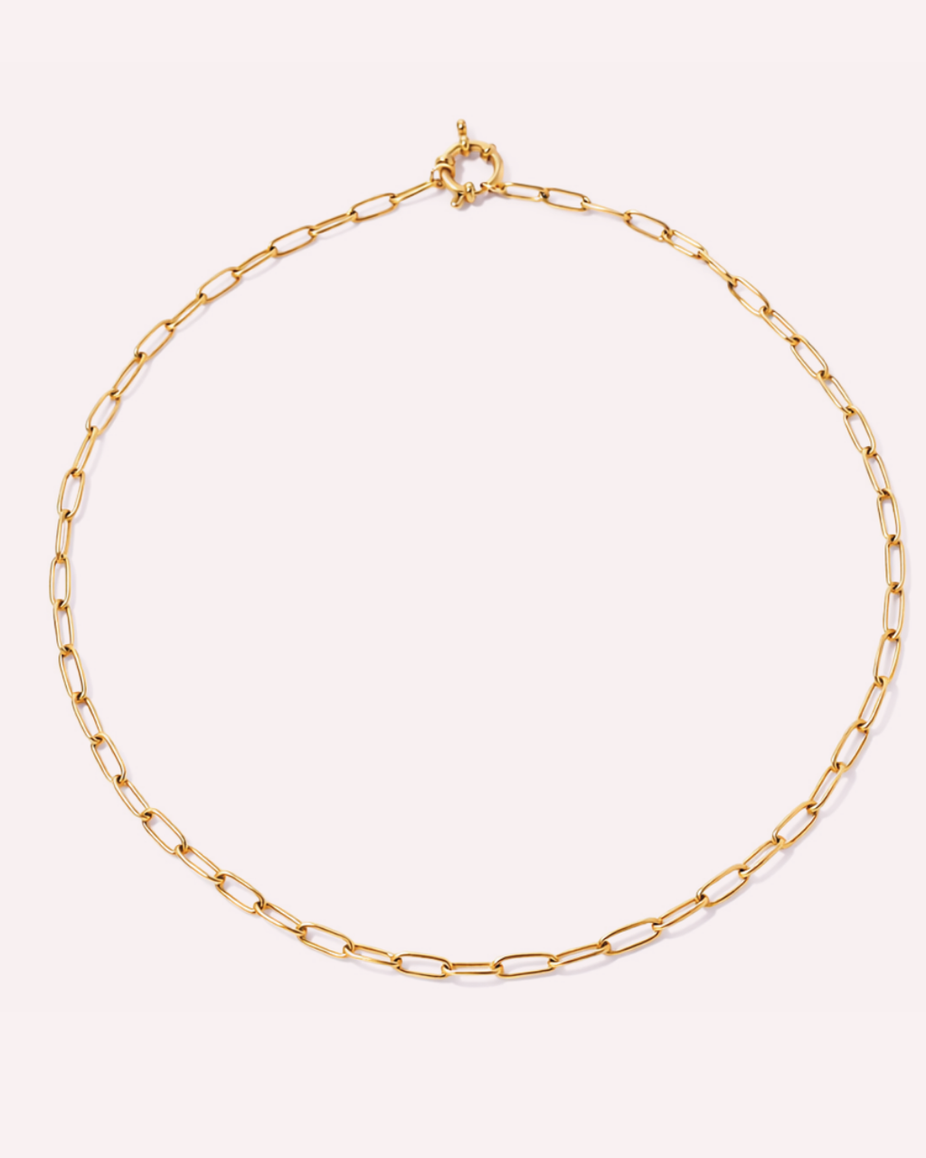 Anchor Clasp Paperclip Chains - Charms Necklace