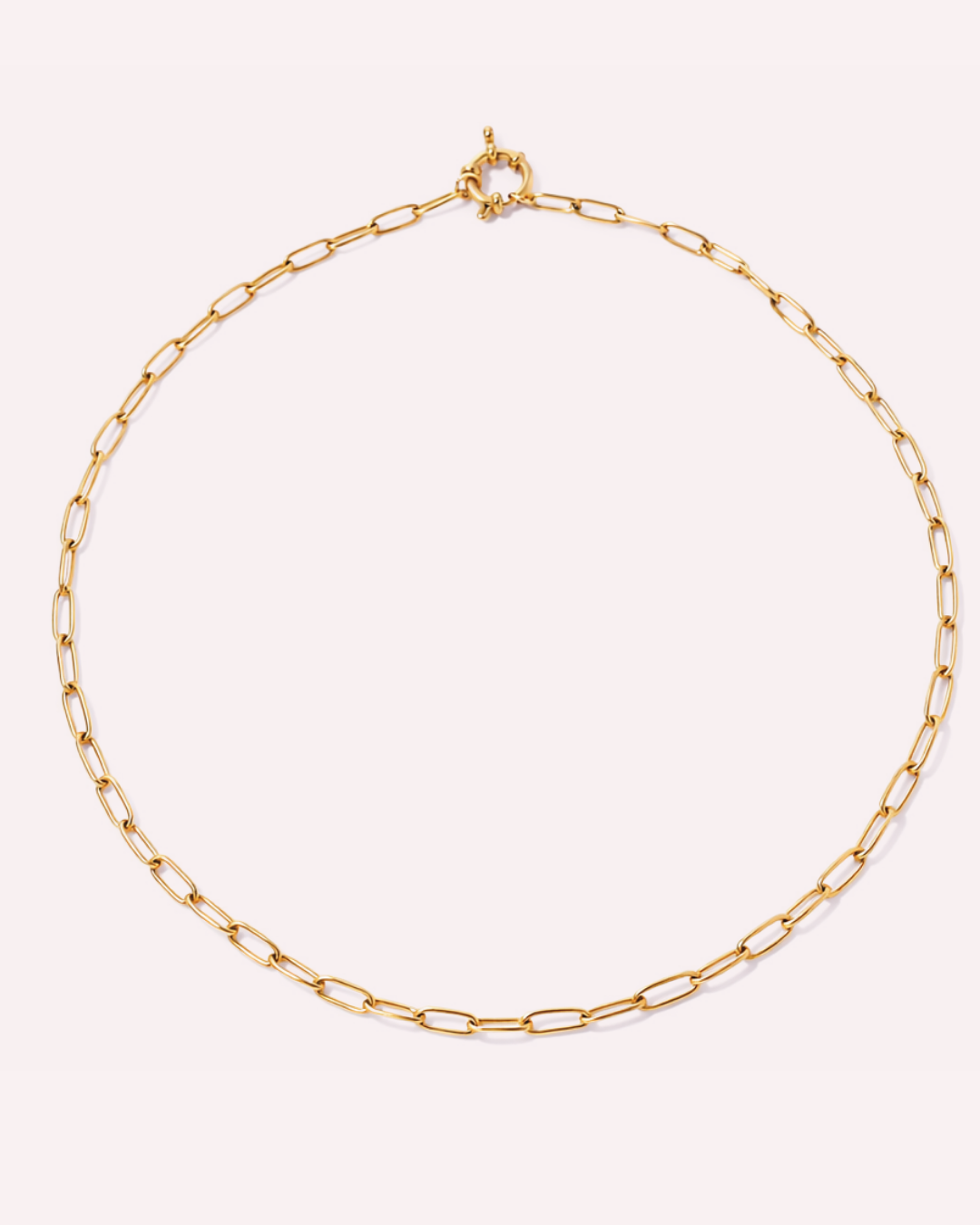 Anchor Clasp Paperclip Chains - Charms Necklace