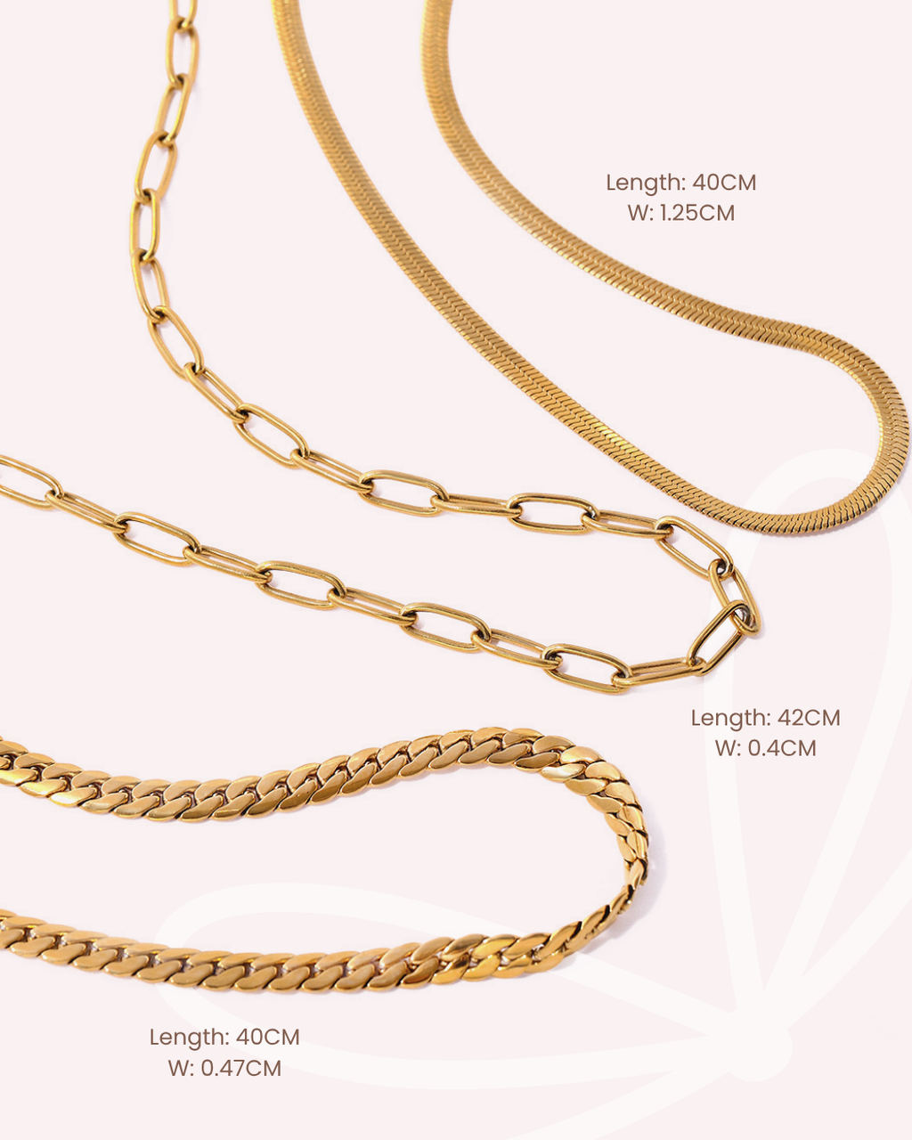 Anchor Clasp Wheat Chains - Charms  Necklace