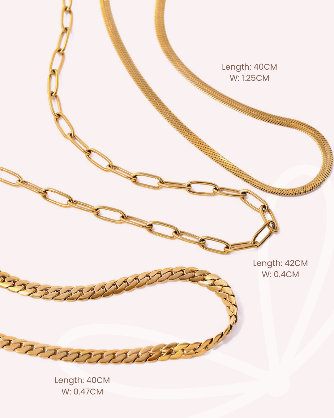 Anchor Clasp Paperclip Chains - Charms Necklace