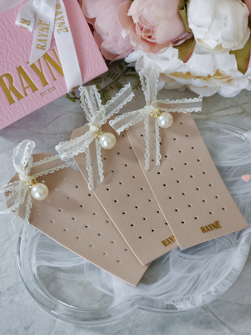 Handmade Portable Leather Earring Holders