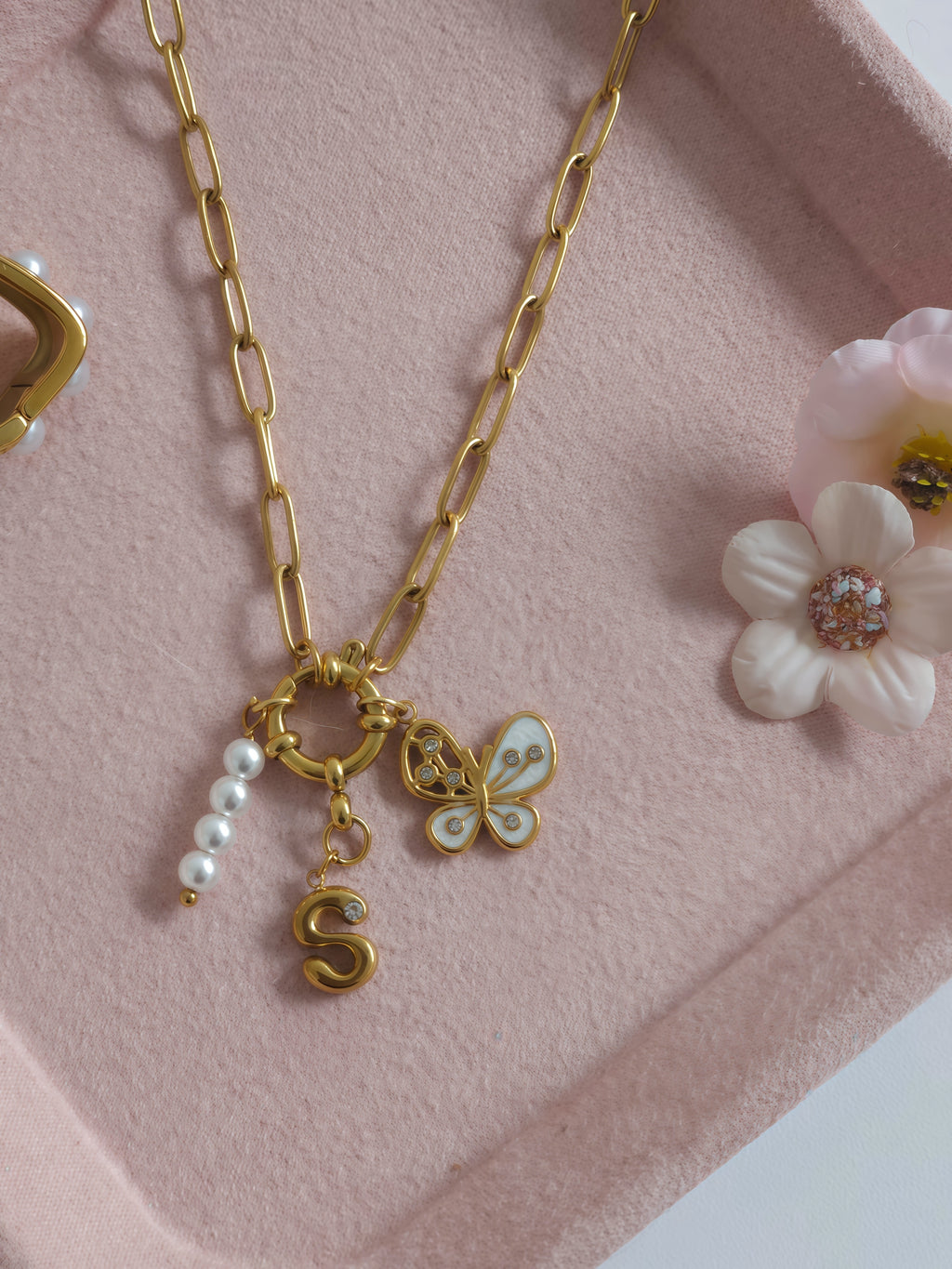 Anchor Clasp Paperclip Chains - Charms Necklace