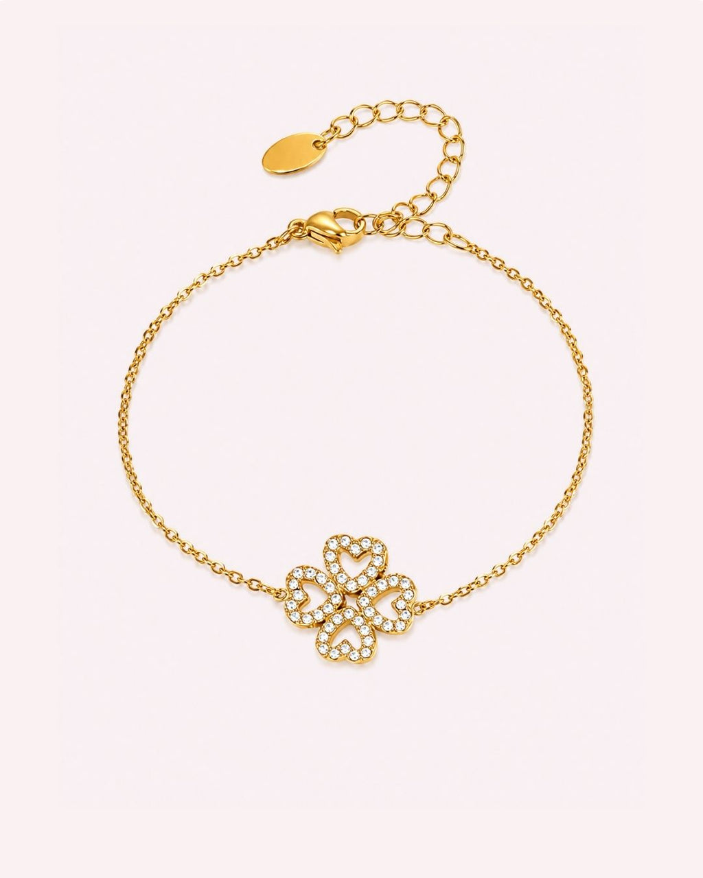 Crystal Clover Bracelet