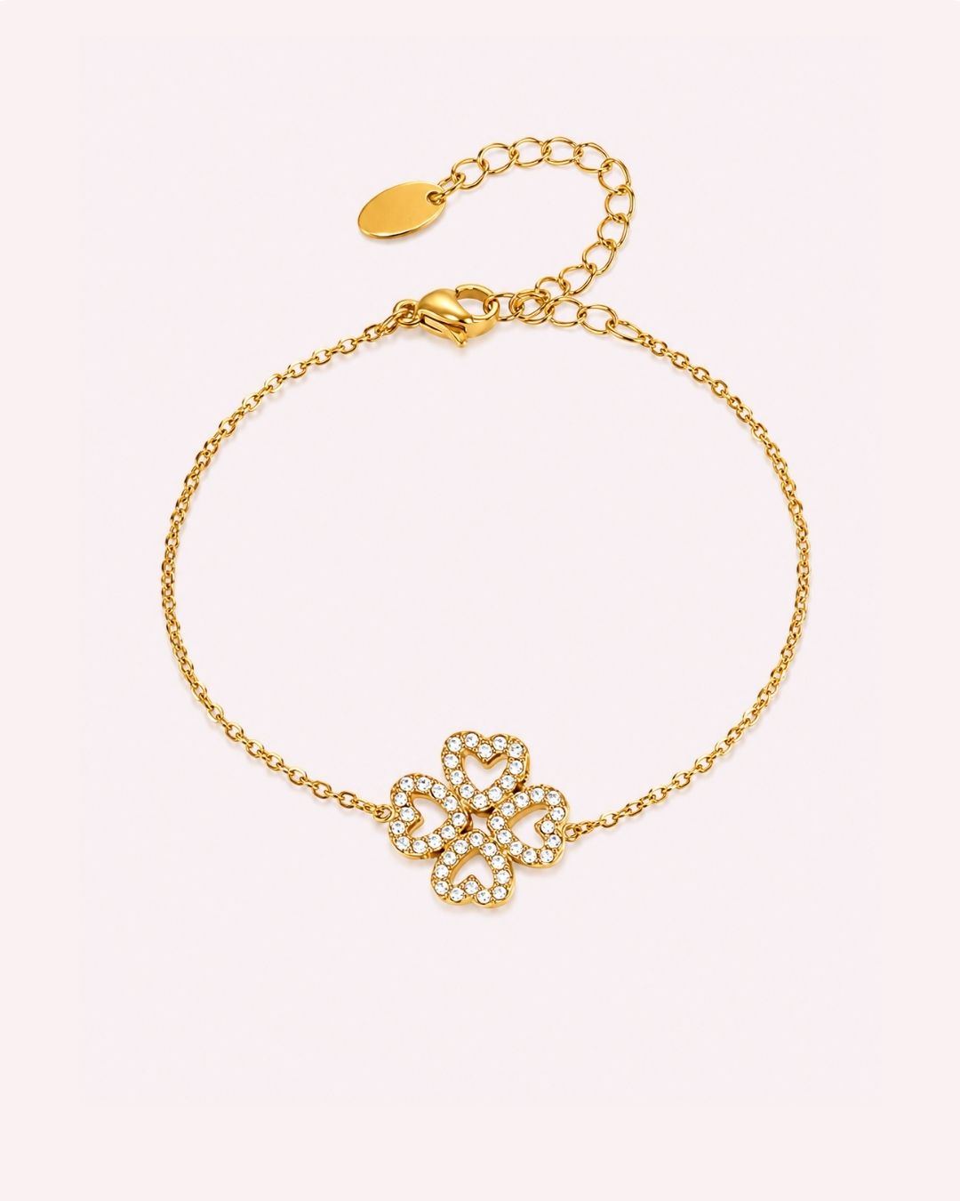 Crystal Clover Bracelet