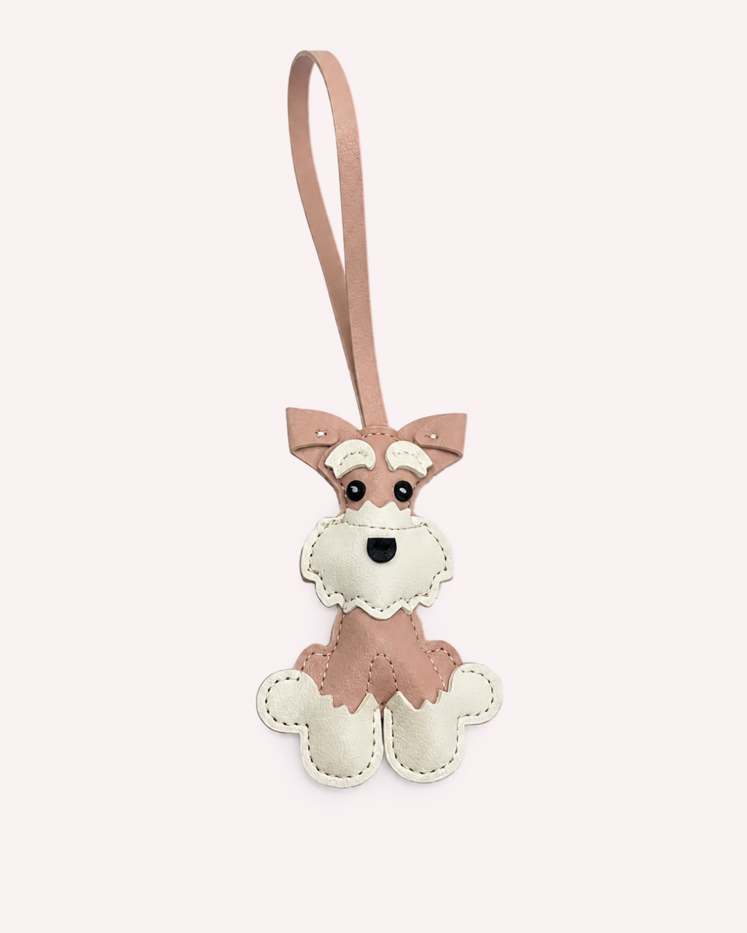 Puppy Leather Key Charm